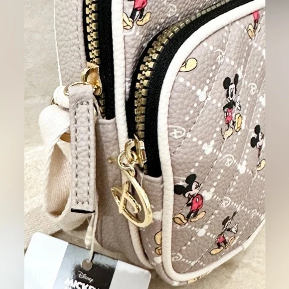 Disney Mickey Mouse Backpack, Crossbody Cell Phone Holder & Wallet - Picture 7 of 11